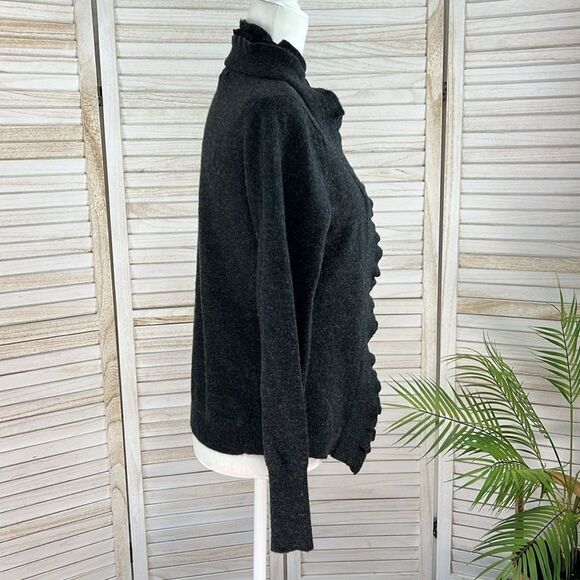 Sarah Spencer Wool Angora Open Front Cardigan Sweater Medium - Picture 5 of 11